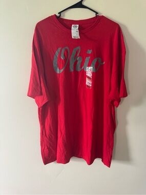 NWT Ohio Script T-Shirt XXL Red Delta Pro Weight Graphic Tee New